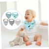 ifundom 5-Pack Cotton Baby Drool Bibs, Double-Layered view 3