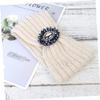 Warm White Wool-Yarn Headband, Boho Style, Ear Protection view 4
