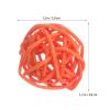 Beavorty 50-Piece 3 cm Colorful Rattan Ball Chew Toys for Parrots, Random Color view 4
