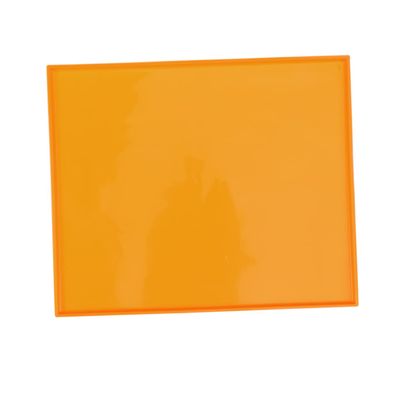 Silicone Pet Food Mat for Dogs and Cats, Orange