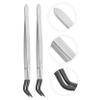 Veemoon 2-Piece Curved-Tip Tweezers with Rubber Tips view 3