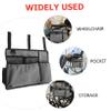 Healeved Wheelchair Armrest Bag for Seniors, Durable Polyester, with 2 Straps view 4