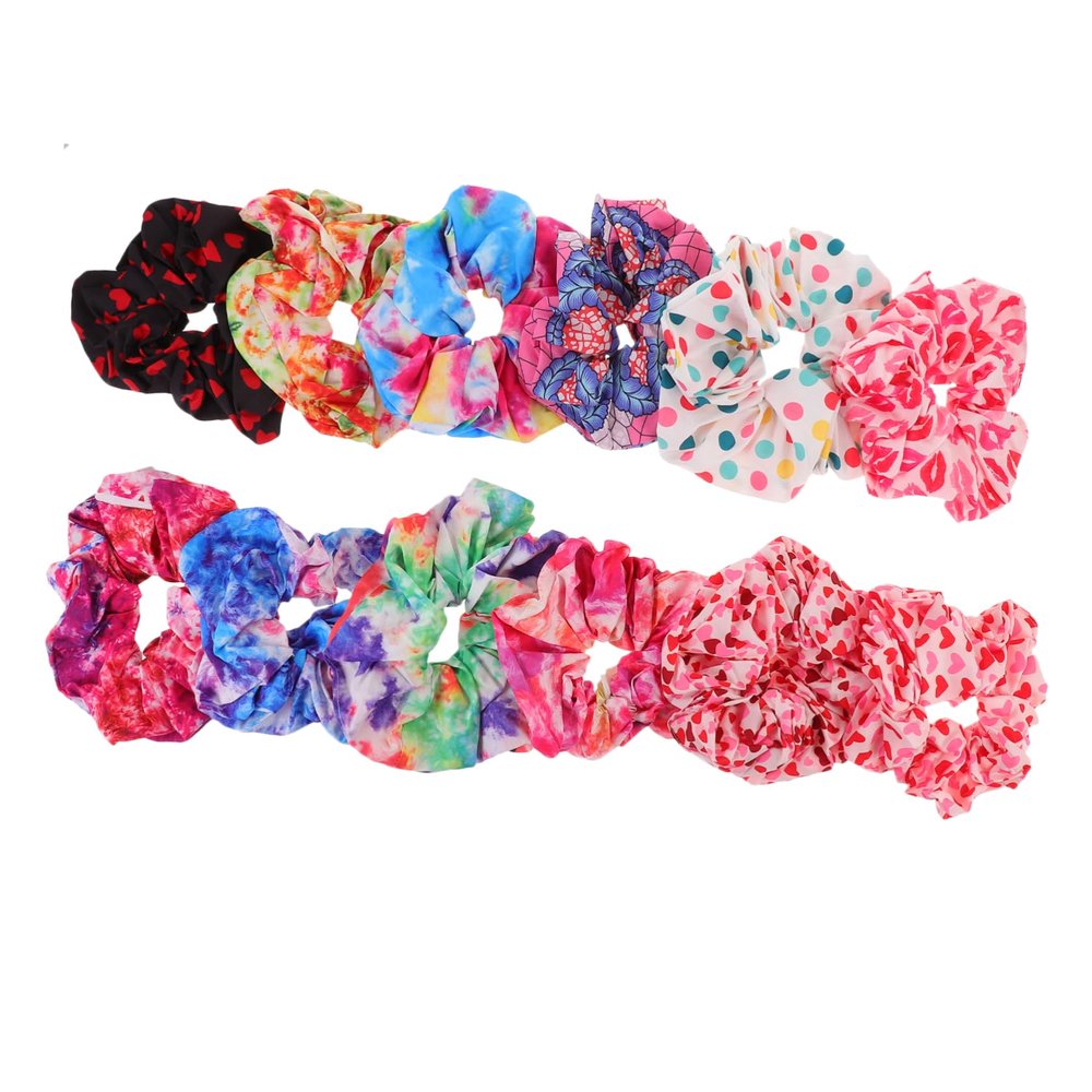 DOITOOL 12-Piece Heart Cartoon Hair Ties for Girls and Women