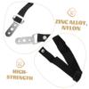 Furniture Wall Anchors for Childproofing, 2 Pieces, Black view 3