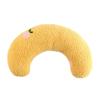 FRCOLOR Yellow U-Shaped Cat Pillow with Neck Support, Soft and Washable view 1