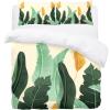 3-Piece Queen Tencel Duvet Cover Set with 2 Pillowcases, Vintage Garden Leaves Design view 2