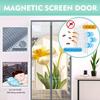WEIEN Bltter Magnetic Insect Screen Door for Balcony Doors, No Drilling, Full-Frame Hook-and-Loop Fastener, Magnetic Curtain for Sliding Balcony Doors, 100 x 210 cm (Gray, 95 x 210 cm) view 2