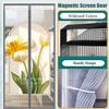 WEIEN Bltter Magnetic Insect Screen Door for Balcony Doors, No Drilling, Full-Frame Hook-and-Loop Fastener, Magnetic Curtain for Sliding Balcony Doors, 100 x 210 cm (Gray, 95 x 210 cm) view 4