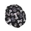 WURTON Soft Reusable Shower Cap for Women with Paw Prints view 2