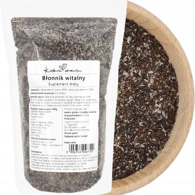 Psyllium Husks 500 g, 51 g Fiber per 100 g — KUCHNIA ZDROWIA