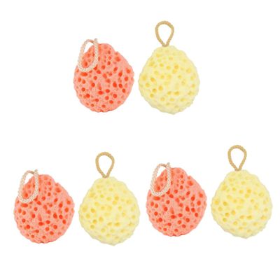 Housoutil 3 Sets Soft Bath and Shower Sponges, 2 Pieces Each