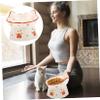Beavorty Elevated Ceramic Cat Bowl with Neck Protection, Tip-Resistant, Cat-Ear Design view 4