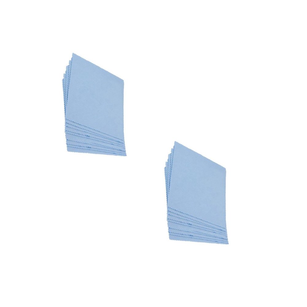 jojofuny 160-Piece Microfiber Eyeglass Cleaning Cloths, Blue