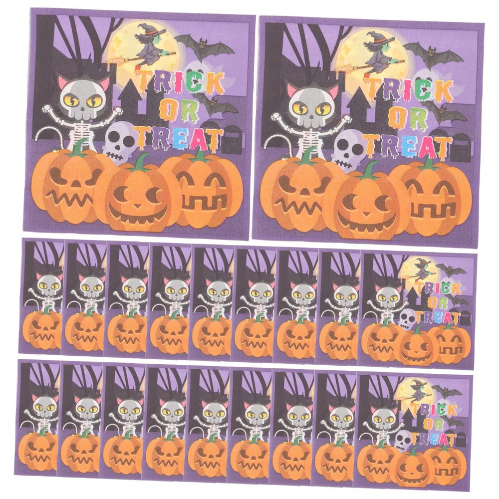 Gatuida 40-Count Disposable Halloween Paper Table Napkins