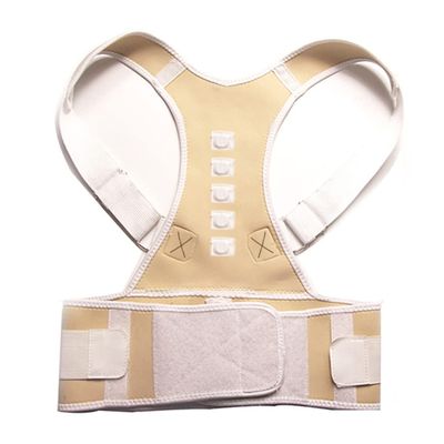 KAMNIK Posture Corrector Brace, Shoulder and Back Support Belt (Black, XL)