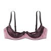 Hedmy Women's Push-Up Lift Bra with Bow and Lace, Open-Bust Underwire Lingerie, Pink, XL view 3