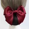 Women's Bow Hairnet Headpiece, Red, One Size view 1