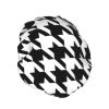 Jbyjbx Women's Black Houndstooth Shower Cap view 2
