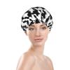 Jbyjbx Women's Black Houndstooth Shower Cap view 3