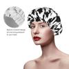 Jbyjbx Women's Black Houndstooth Shower Cap view 4