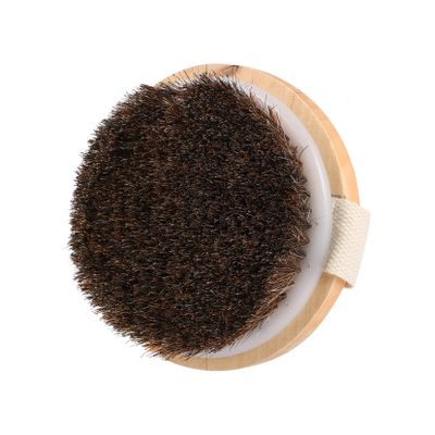 Massage Bath Brush, Brown, for Body Cleansing