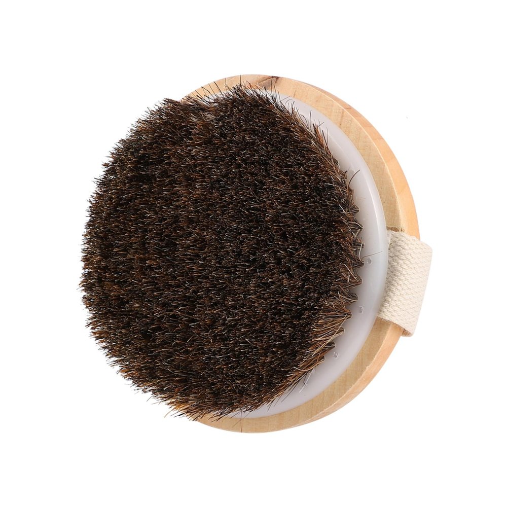 Massage Bath Brush, Brown, for Body Cleansing