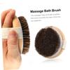 Massage Bath Brush, Brown, for Body Cleansing view 3