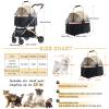 RUYICZB 3-in-1 Dog Stroller for Small Pets up to 33 lb, Foldable view 2