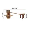 Wooden Applewood Hamster Platform Toy with Ladder view 4