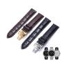 ZERAPH 19mm 20mm 21mm 22mm Genuine Leather Watch Band Compatible with Tissot T035 Lilock T063 T41, Curved End, Handmade, Butterfly Clasp view 2