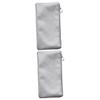 Housoutil 2-Pack Zipper Cosmetic Bags, PU Leather Makeup Pouches with Multiple Compartments view 1