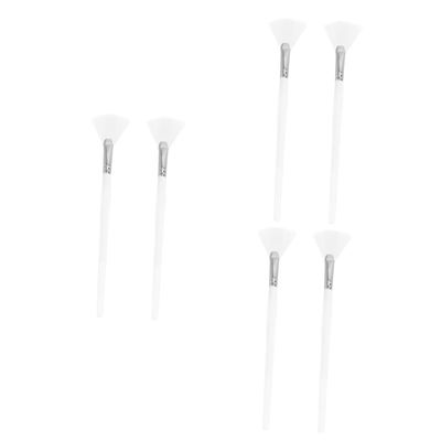 FRCOLOR 6-Piece Fan-Shaped Face Mask Brush Set
