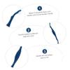 Double-Sided Dog Toothbrushes, 3-Pack, Blue view 4