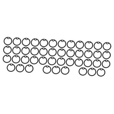Angoily 45-Piece Dog Tag Protector Set, Noise Dampeners for Dog Collars, Durable and Comfortable Tag Rings for Daily Pet Use