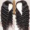 Loose Deep Wave 13 x 4 HD Lace Frontal Wig, 14–40 in Brazilian Human Hair, Natural Color view 2