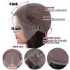 Kinky Straight Human Hair Lace Front Wig for Black Women, 13 x 4 Transparent Lace, Brazilian Remy Hair view 2