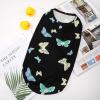 Butterfly Dress, Full-Moon Dog Shirt, Summer Pet T-Shirt, Soft Sleeveless Tank Top for Small Puppies and Cats, S view 3