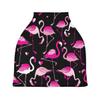 Cute Pink Flamingo Nursing Cover and Baby Car Seat Cover view 2