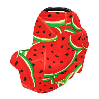 Fruits Watermelon Nursing Cover, Scarf & Baby Car Seat Cover