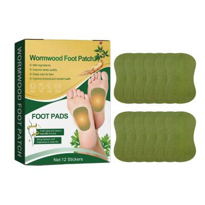 Natural Foot Care Patch Premium Arthrifuge with Organic Mugwort Extract, 12 Pieces, DtW017
