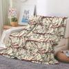 EHOMERY Soft Blanket for Children, Plum Bush, Apricot, 130 x 100 cm view 1