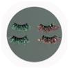FRCOLOR 6 Pairs Glitter Colorful Glow-in-the-Dark False Eyelashes view 3