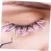 FRCOLOR 6 Pairs Glitter Colorful Glow-in-the-Dark False Eyelashes view 4