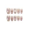 Handmade Cat-Eye Gradient Ballerina Press-On Nails, Full Coverage, Color 4, Size M view 1