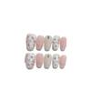 Handmade Pink Blush Short Press-On Acrylic Nails with Glue, Full Cover, Color 7, Size S view 1