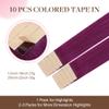 GOO GOO Colored Tape-In Human Hair Extensions, 50 cm, 30 g, 10 pcs., #Violet view 3