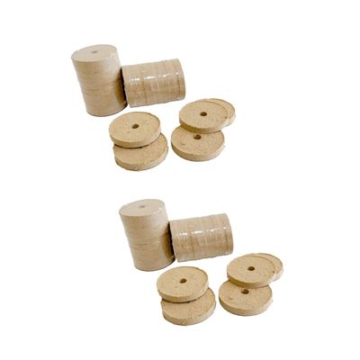 Healvian 2 Sets Mugwort Foot Bath Cakes for Older Adults, 10 Pieces Each