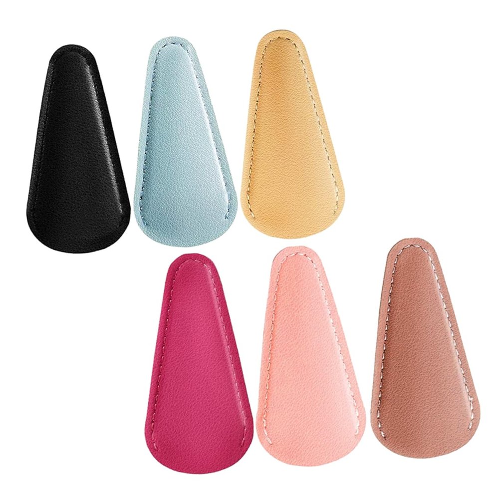 NUOBESTY 6-Pack Extra-Thick PU Leather Protective Sheaths for Scissors