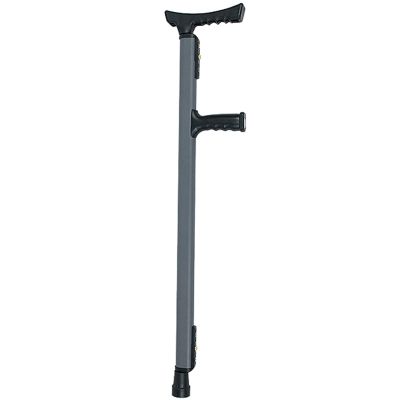 Portable Folding Adjustable Forearm Crutch for Adults, Seniors and People with Disabilities, Gray Single Piece - Star of Light