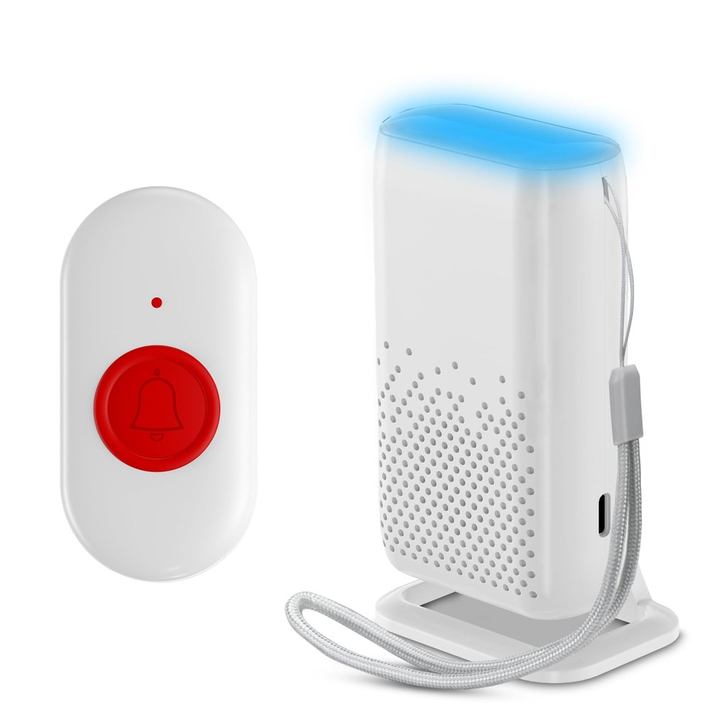 Wireless Emergency Call Button for Seniors with USB Charging